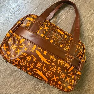 Vintage Y2K Paul Frank Travel Duffel Bag Airport Print 2005